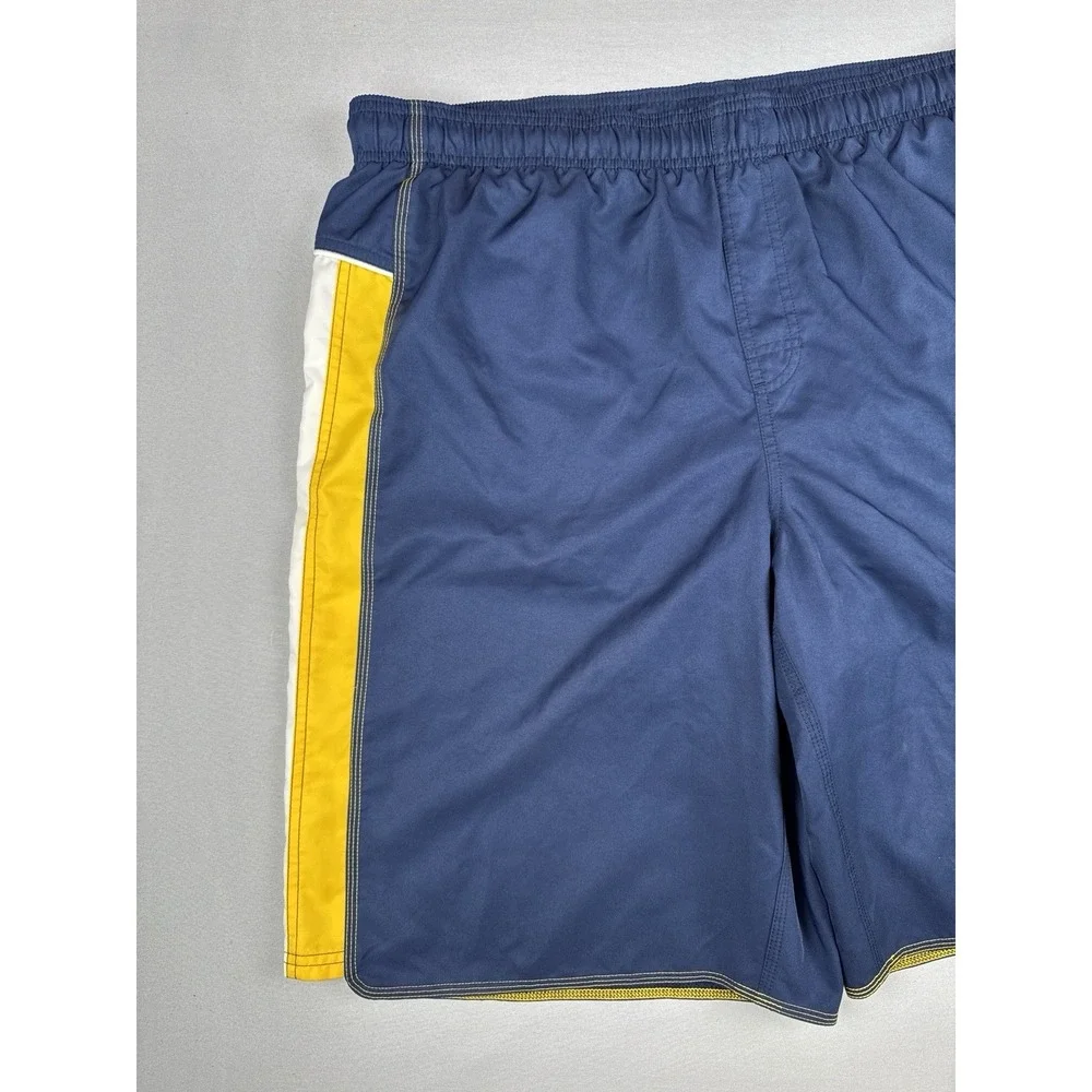 Vintage Y2K Nike Swim Trunks Men's XXL Gray Swoosh Board Shorts Silver Tag
